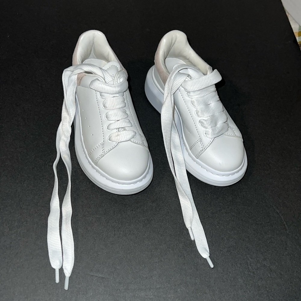 Alexander McQueen Kids Leather Sneakers Size 25 EU/ 8.5 US Toddler